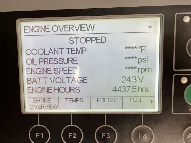 Used Caterpillar XQ570 Rental Grade Diesel Generator, 4439 Hrs, EPA Tier 4F