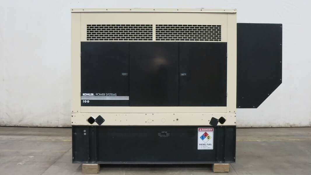 Used Kohler 100REOZJ Diesel Generator, 355 Hrs