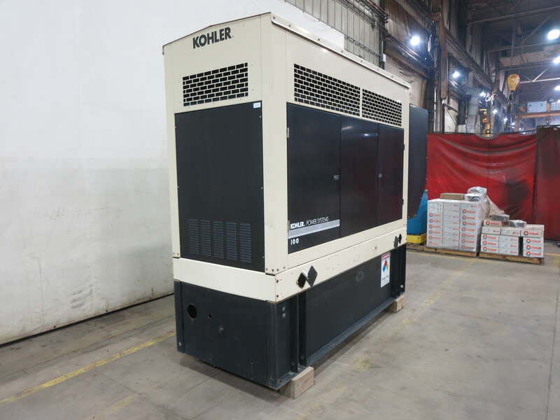 Used Kohler 100REOZJ Diesel Generator, 355 Hrs