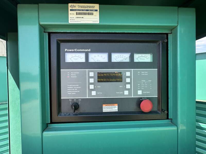 Used Cummins 350DFCC NTA-855-G3 Diesel Generator, 485 Hrs
