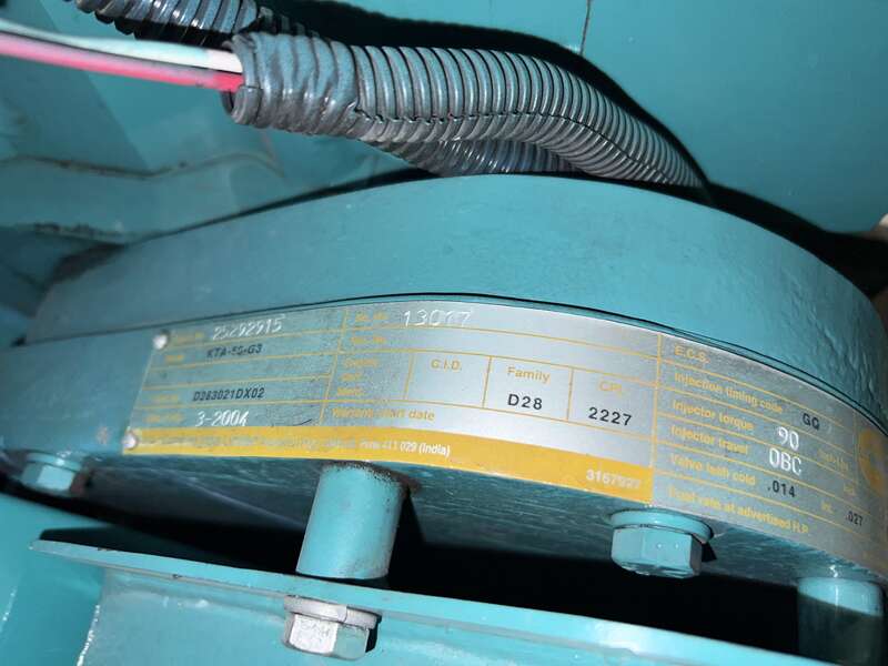 Used Cummins DFLC KTA50-G3 Diesel Generator, 661 Hrs