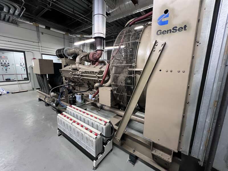 Used Cummins KTA50-G3 Diesel Generator, 993 Hrs
