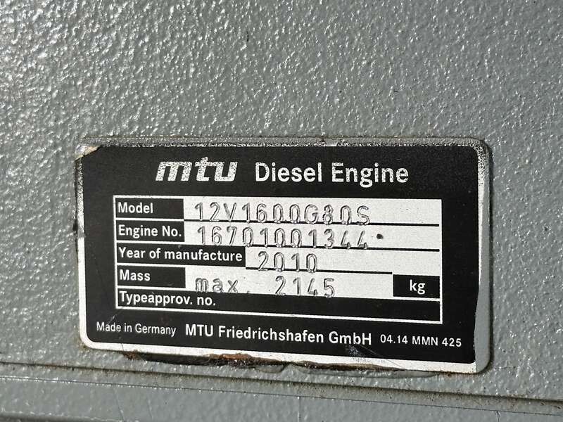 Used MTU DS600 12V1600G80S Diesel Generator, 293 Hrs, EPA Tier 2
