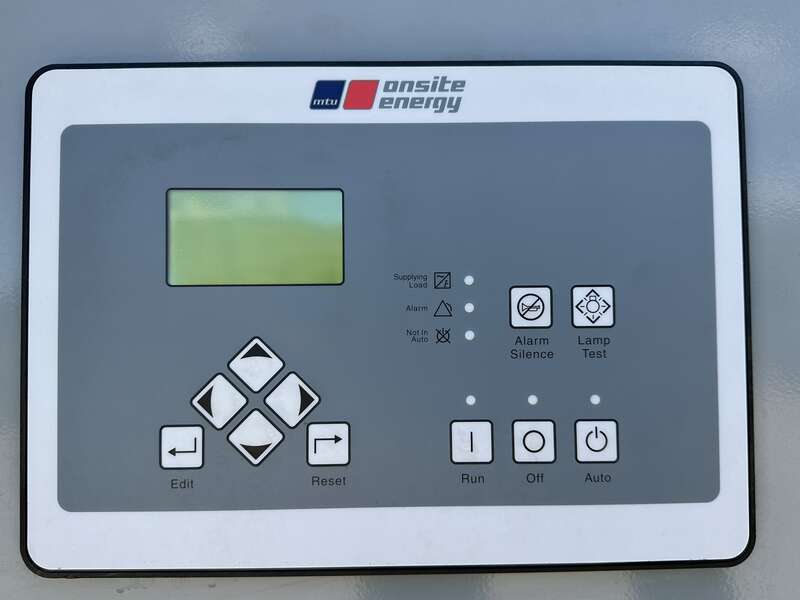 Used MTU DS600 12V1600G80S Diesel Generator, 293 Hrs, EPA Tier 2