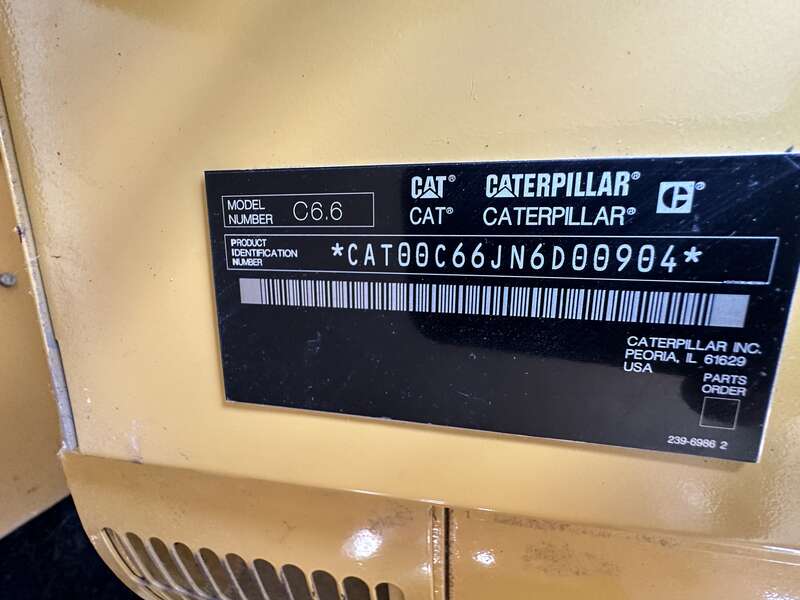 Used Caterpillar D125-6 C6.6 Diesel Generator 512 Hrs EPA Tier 3