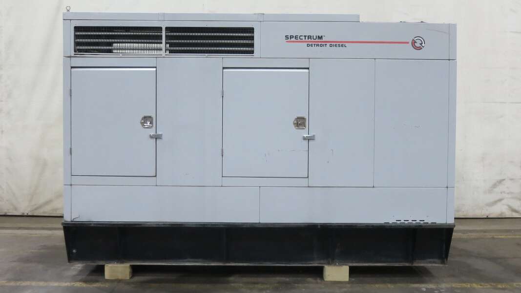 Used Detroit Diesel 150DS60 Series 40 7.6L Diesel Generator, 667 Hrs