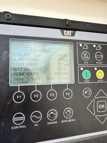 Used Caterpillar XQ230 Rental Grade Diesel Generator, 2065 Hrs, EPA Tier 4F