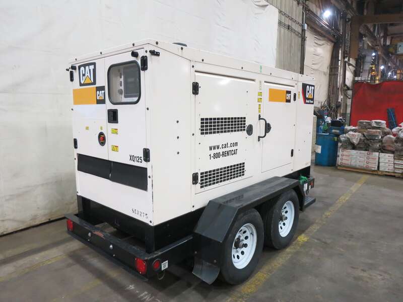 Used Caterpillar XQ125 Rental Grade Diesel Generator 5950 Hrs EPA Tier 4F