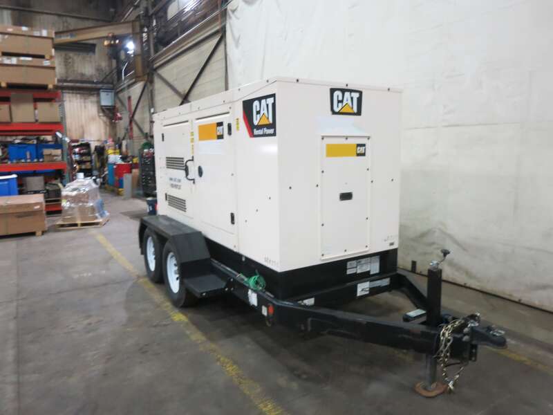 Used Caterpillar XQ125 Rental Grade Diesel Generator 5950 Hrs EPA Tier 4F