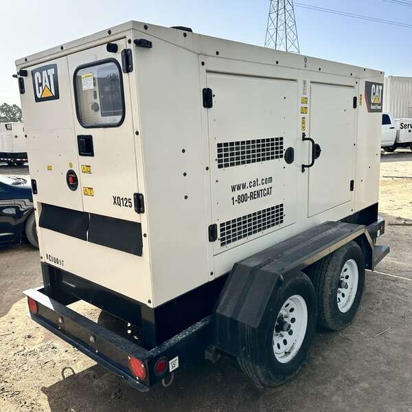Used Caterpillar XQ125 Rental Grade Diesel Generator 5350 Hrs EPA Tier 4F