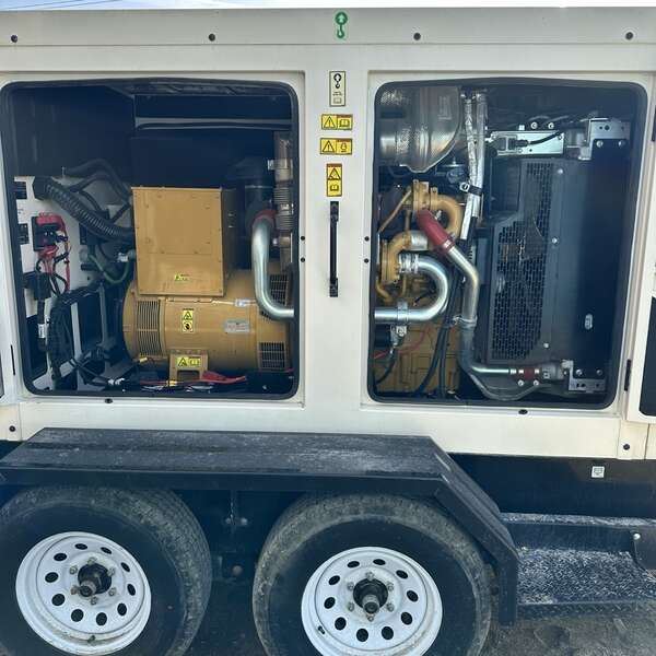 Used Caterpillar XQ125 Rental Grade Diesel Generator 5350 Hrs EPA Tier 4F