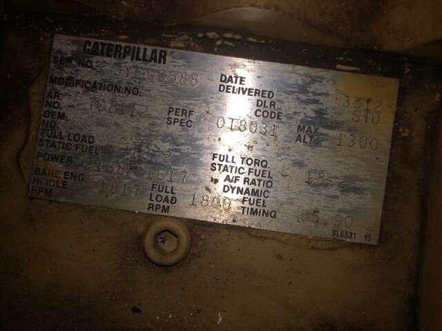 Used Caterpillar Portable 3512 Diesel Generator, 200 Hrs