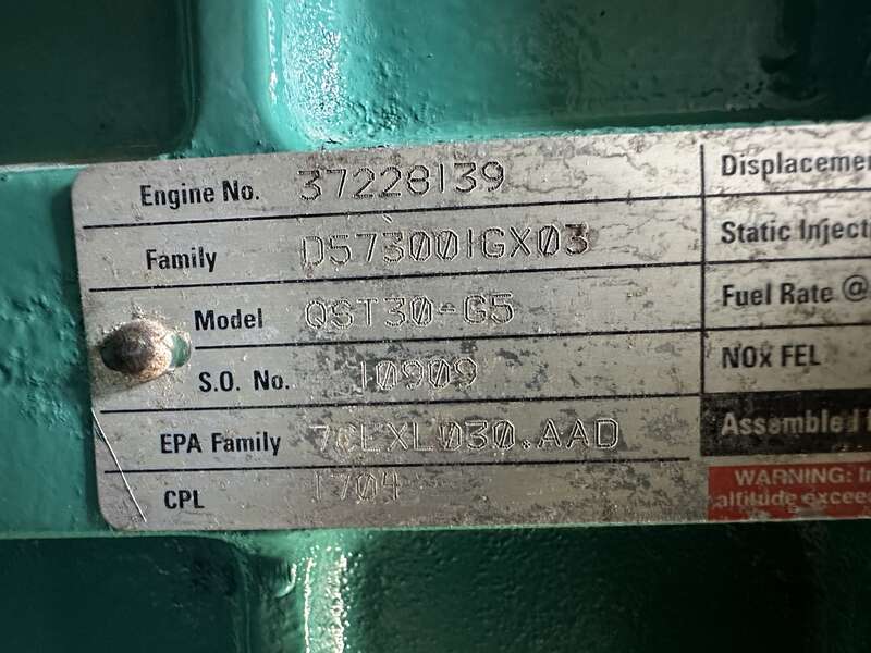 Used Cummins DQFAD Diesel Generator 0 Hr Rebuild, EPA Tier 2