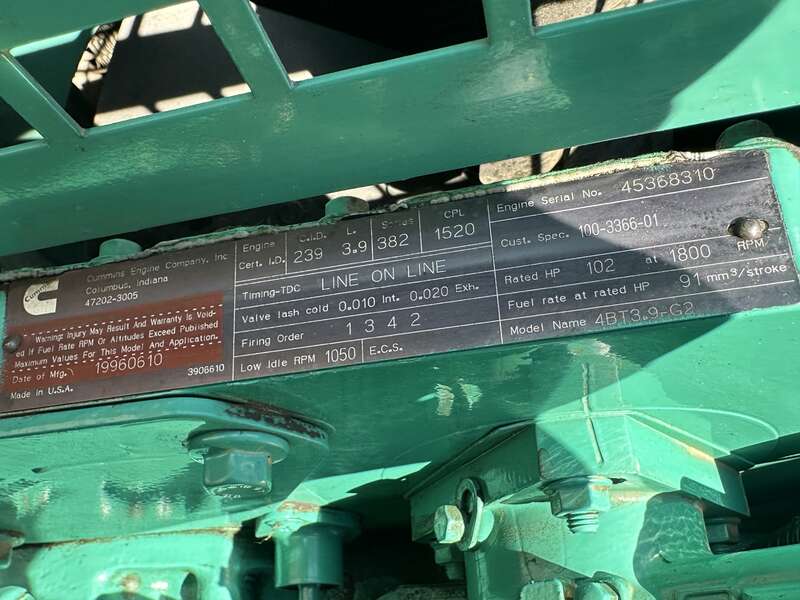 Used Cummins DGCB 4BT3.9-G2 Diesel Generator, 369 Hrs