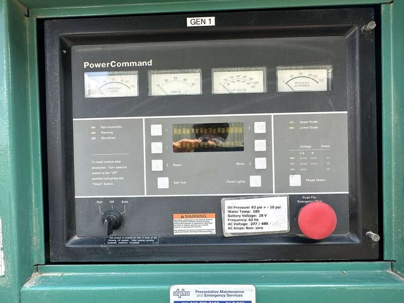 Used Cummins 350DFCC NTA-855-G3 Diesel Generator, 304 Hrs