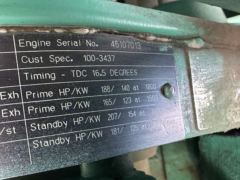 Used Cummins DGEA 6CT8.3-G2 Diesel Generator, 670 Hrs