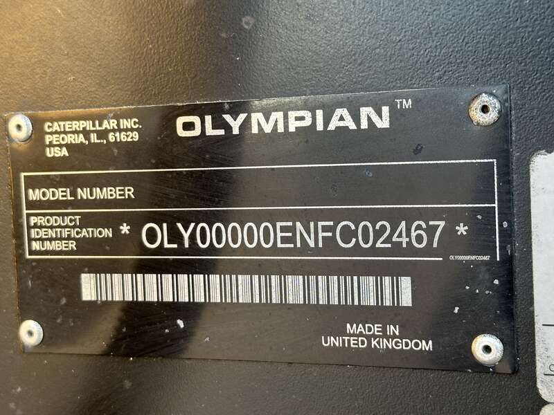 Used Caterpillar / Olympian G80F3 Natural Gas / Propane Generator, 804 Hrs