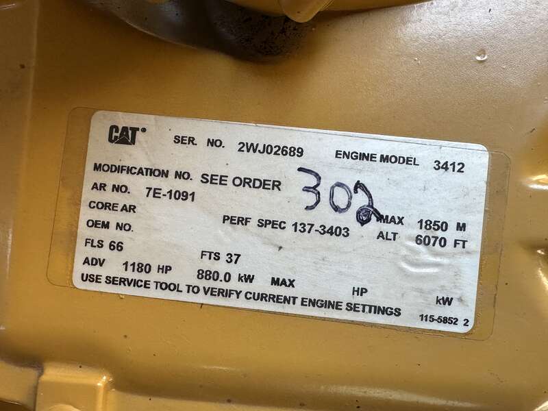 Used Caterpillar 3412 Diesel Generator, 249 Hrs