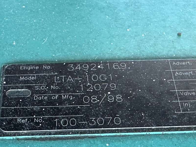 Used Cummins DFAB LTA10-G1 Diesel Generator, 257 Hrs