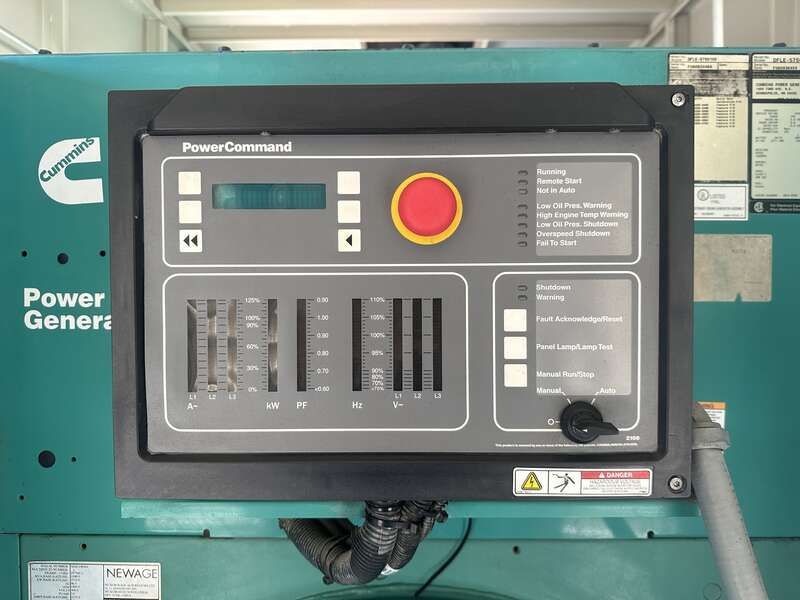 Used Cummins DFLE KTA50-G9 Diesel Generator, 583 Hrs