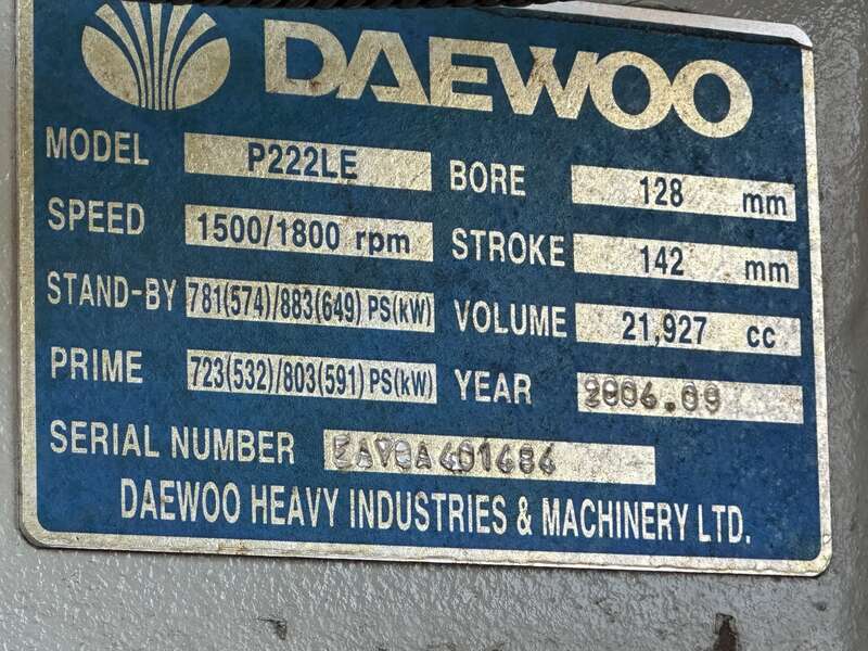 Used Generac SD0600 Diesel Generator, 461 hours