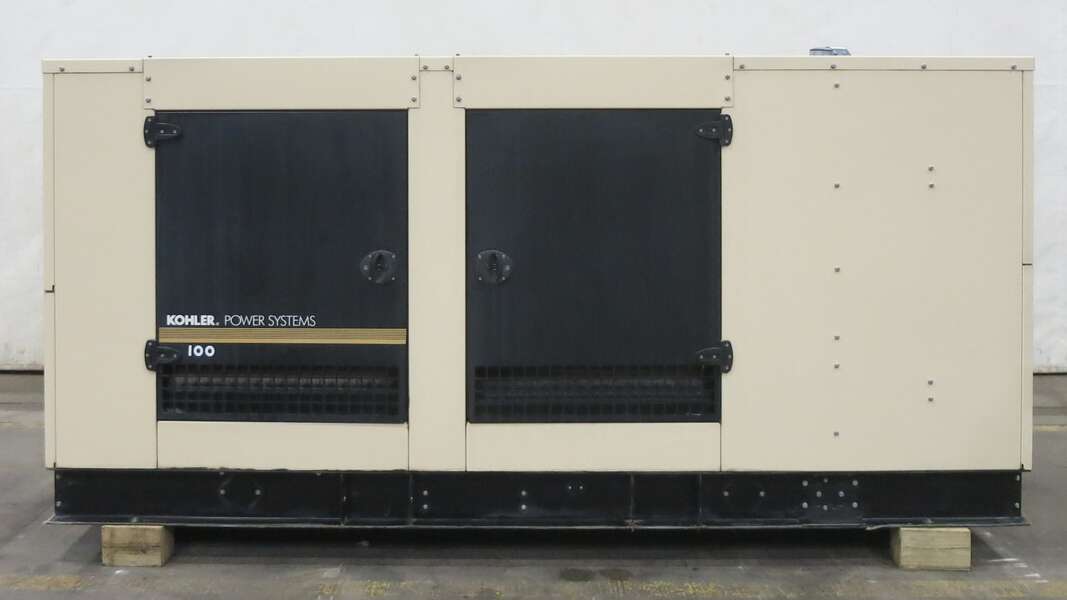 Used Kohler 100REZG Natural Gas / Propane Generator, 115 Hrs, EPA Certified
