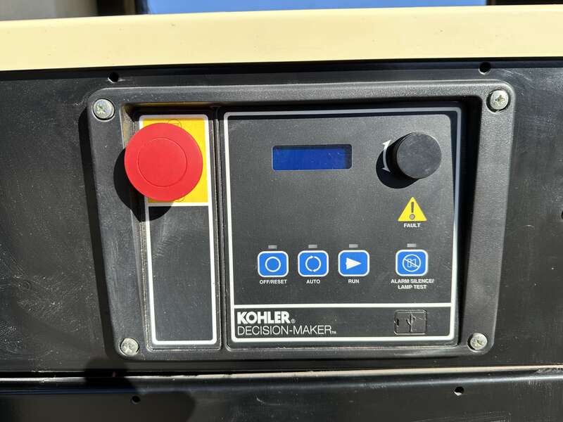 Used Kohler 100REZG Natural Gas / Propane Generator, 115 Hrs, EPA Certified
