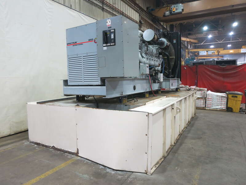 Used Kohler 1250ROZD4 Diesel Generator, 167 Hrs