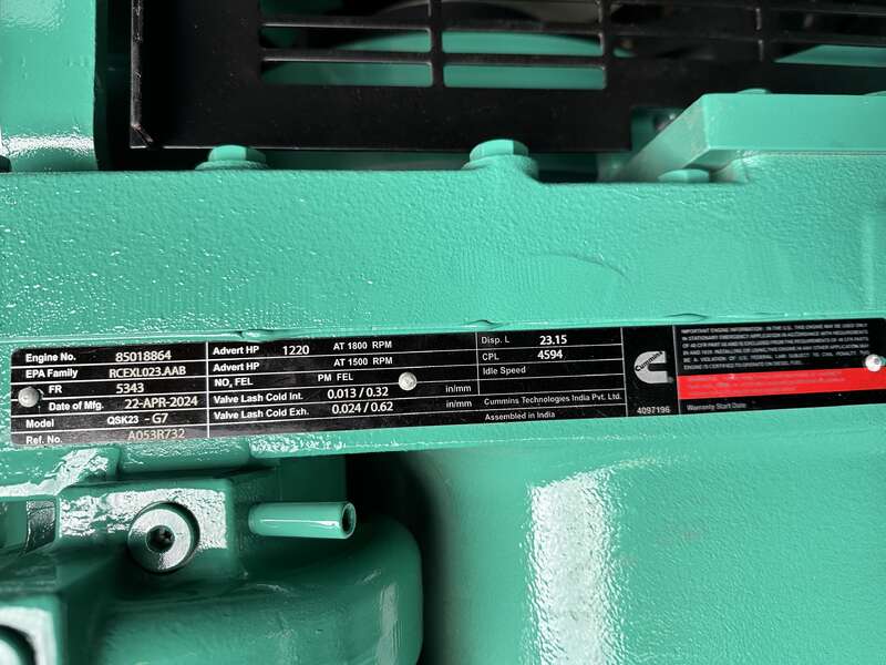 New Cummins DQCB QSK23-G7 Diesel Generator EPA Tier 2