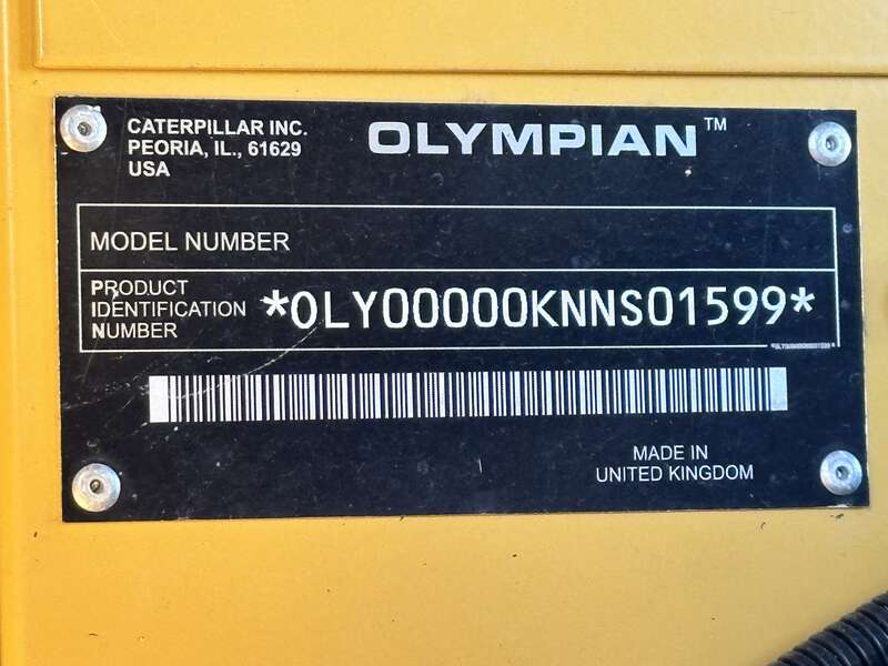 Used Caterpillar D200P4 Diesel Generator, 172 Hrs