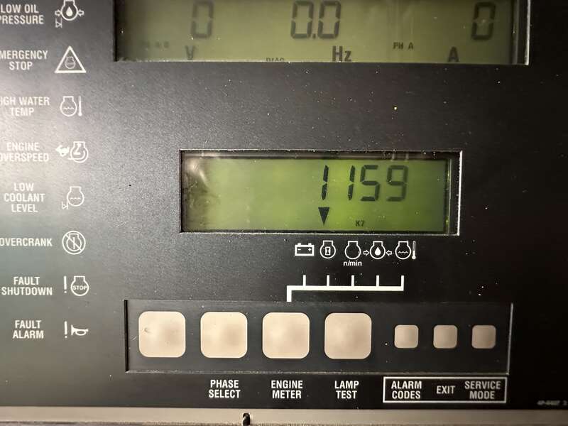 Used Caterpillar 3412 Diesel Generator, 1159 Hrs