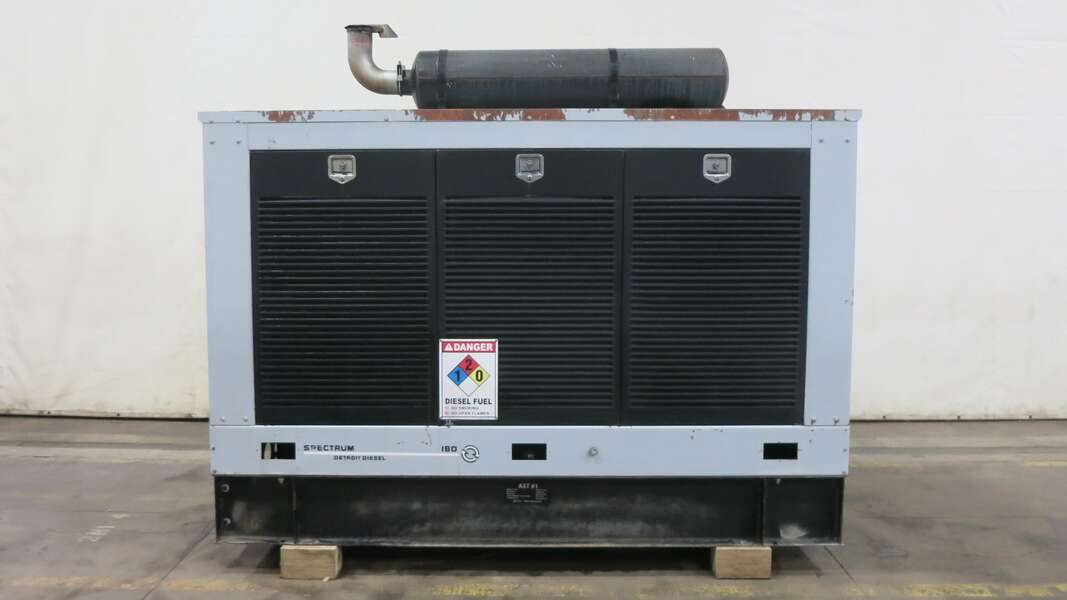 Used Detroit Diesel 180DSEJ Diesel Generator 393 Hrs