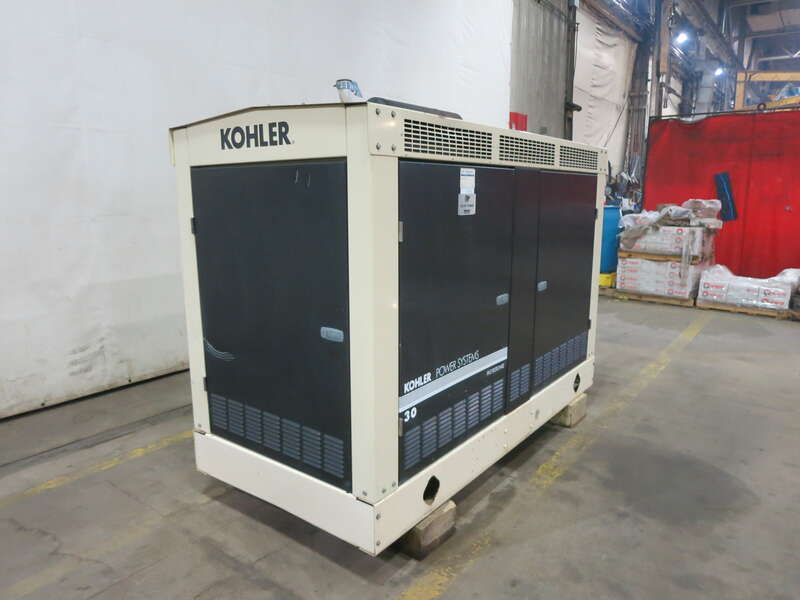 Used Kohler 30RZG Natural Gas / Propane Generator, 467 Hrs Single Phase