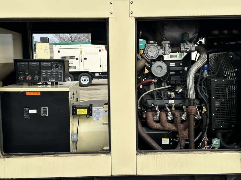 Used Kohler 150REZG Natural Gas / Propane Generator, 133 Hrs