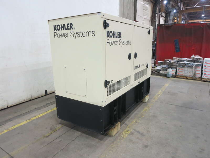 Used Kohler 60REOZJD John Deere 4045HF285 Diesel Generator, 324 Hrs, EPA Tier 3