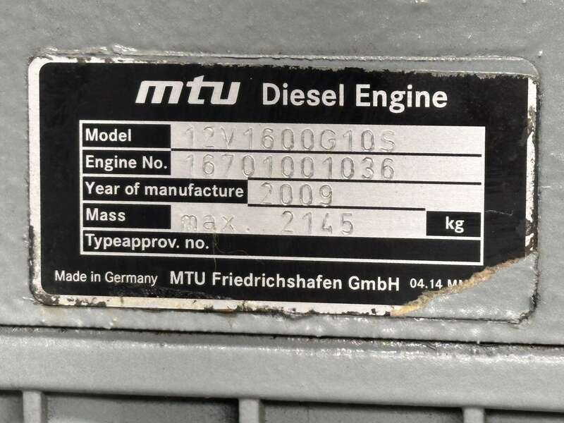 Used MTU DS550 12V1600G10S Diesel Generator 119 Hrs EPA Tier 2