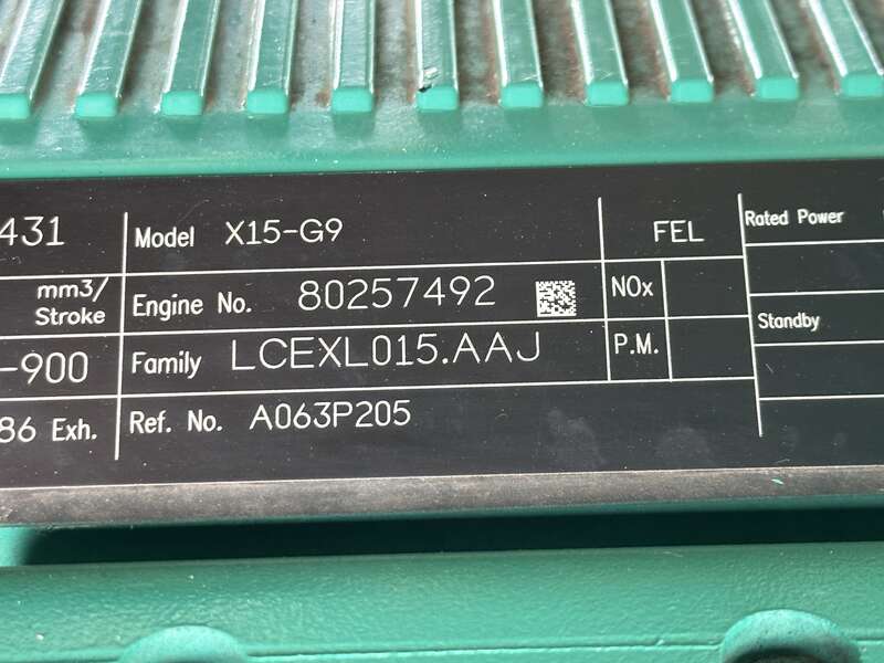 Used Cummins DFEJ QSX15-G9 NR2 Diesel Generator 91 Hrs EPA Tier 2