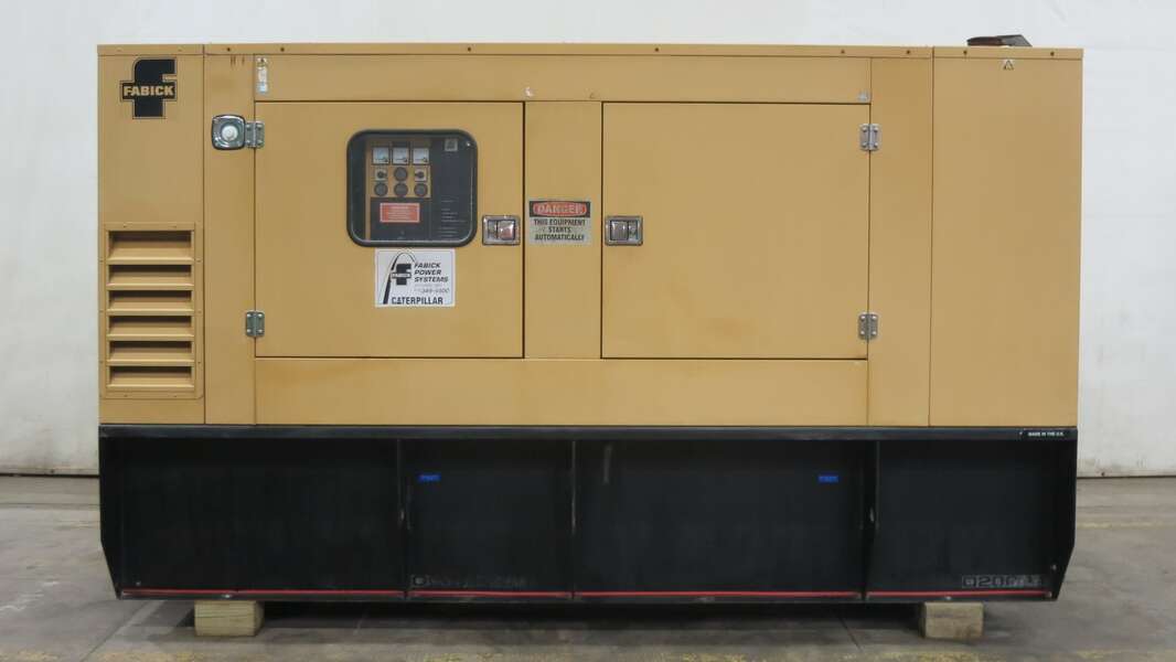 Used Caterpillar D200P4 Diesel Generator, 741 Hrs