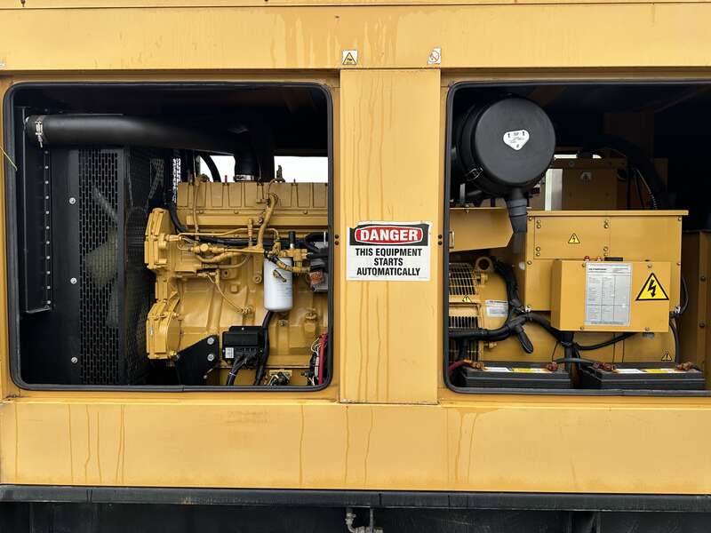 Used Caterpillar D200P4 Diesel Generator, 741 Hrs