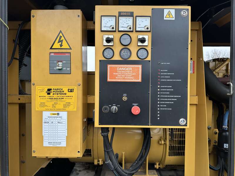 Used Caterpillar D200P4 Diesel Generator, 741 Hrs