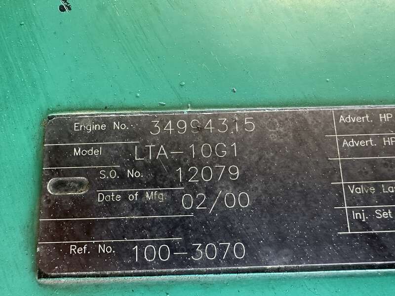 Used Cummins DFAB Diesel Generator, 370 Hrs