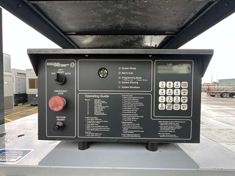 Used Detroit Diesel Spectrum 275GS Natural Gas Generator, 270 Hrs