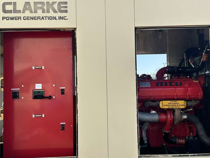 Used MTU DS00500 10V1600G80S Diesel Generator, 585 Hrs, EPA Tier 2