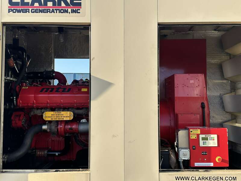 Used MTU DS00500 10V1600G80S Diesel Generator, 585 Hrs, EPA Tier 2