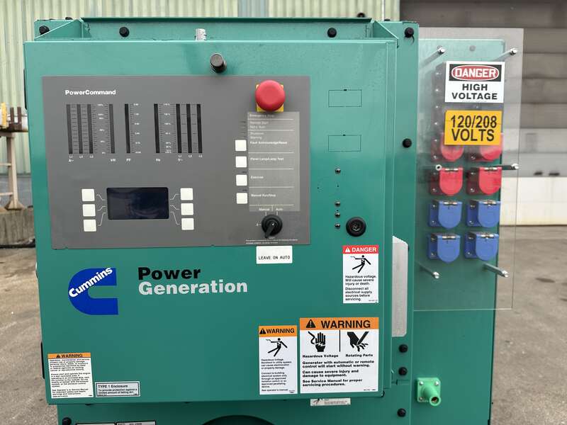 Used Cummins DFEK QSX15-G9 NR2 Diesel Generator 910 Hrs EPA Tier 2