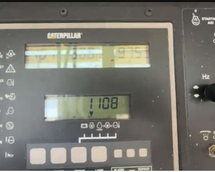 Used Caterpillar 3412 Diesel Generator, 1109 Hrs