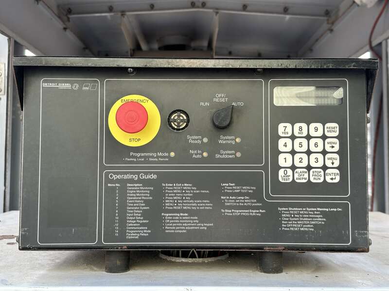 Used Detroit Diesel 250DSE Diesel Generator, 955 Hrs