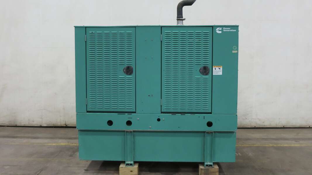 Used Cummins DGGB 4B3.3-G1 Diesel Generator, 83 Hrs 1 or 3 Phase