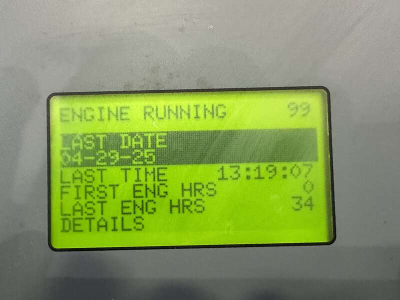 Used MTU DS200 Diesel Generator, 34 Hrs, EPA Tier 3