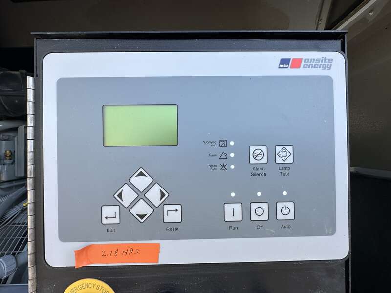 Used MTU DS200 Diesel Generator, 3 Hrs, EPA Tier 3